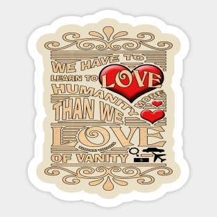 SKILLHAUSE - LOVE HUMANITY MORE Sticker